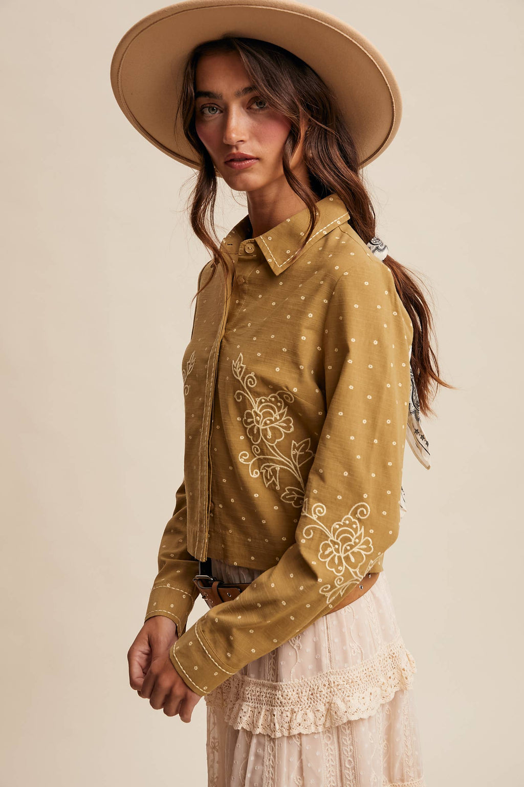 Embroidered Western Cotton Shirt