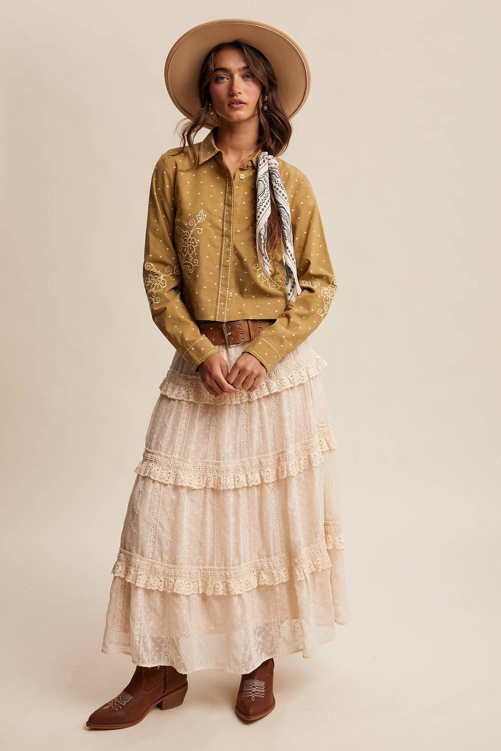 Embroidered Western Cotton Shirt