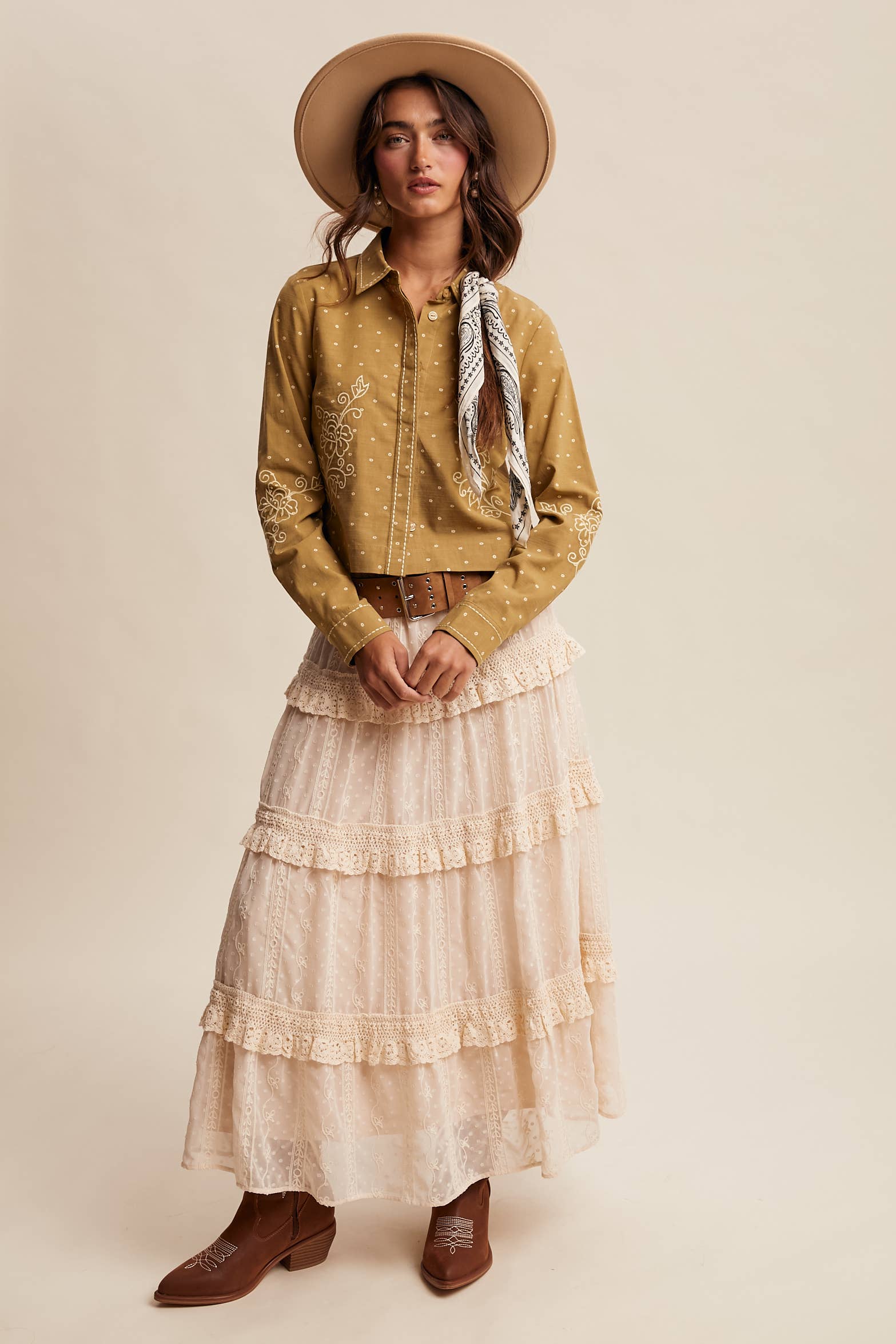 Embroidered Western Cotton Shirt