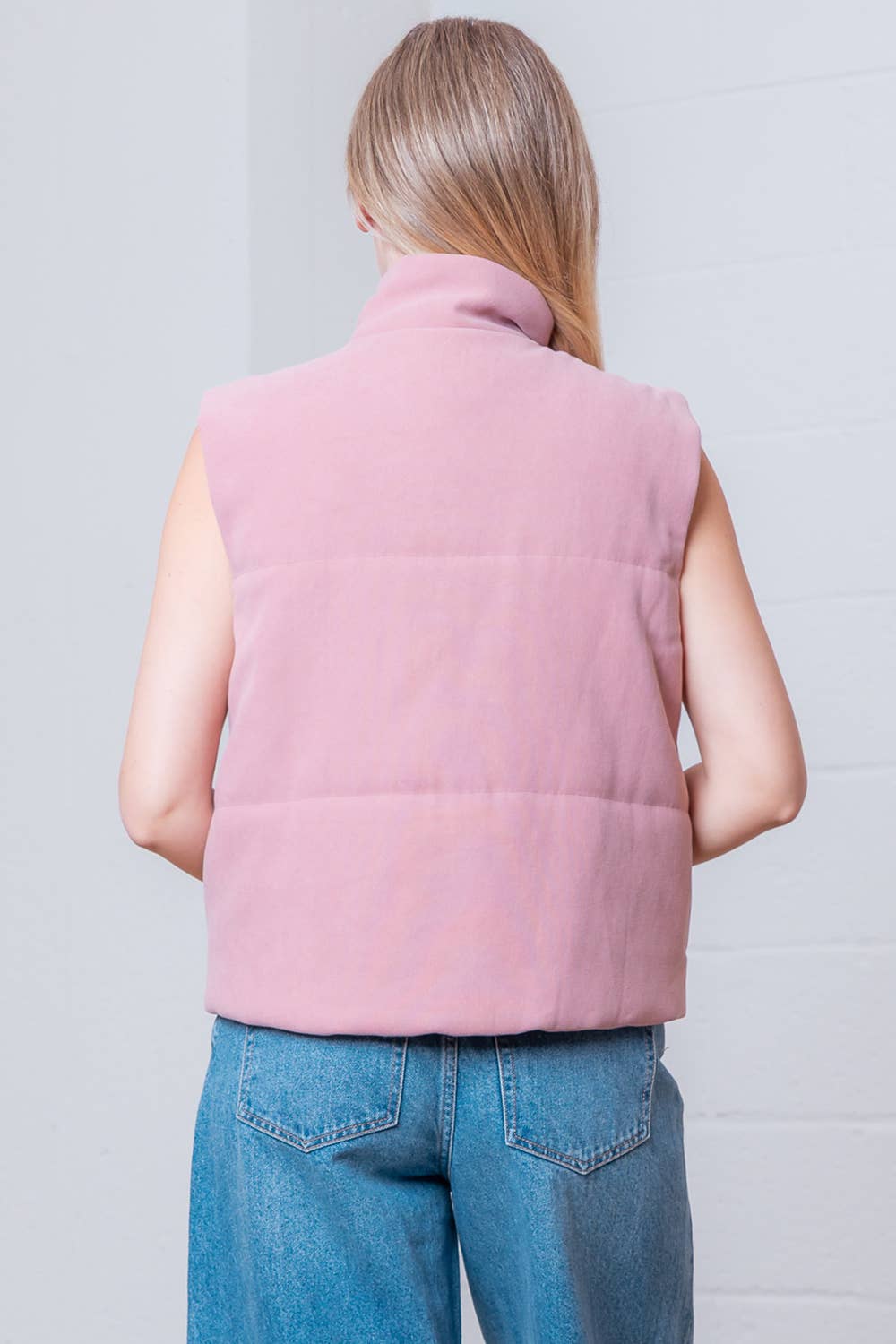 Sleeveless Western Embroidered Vest-Mauve