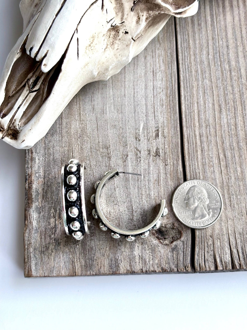 Western Open Hoop Earrings