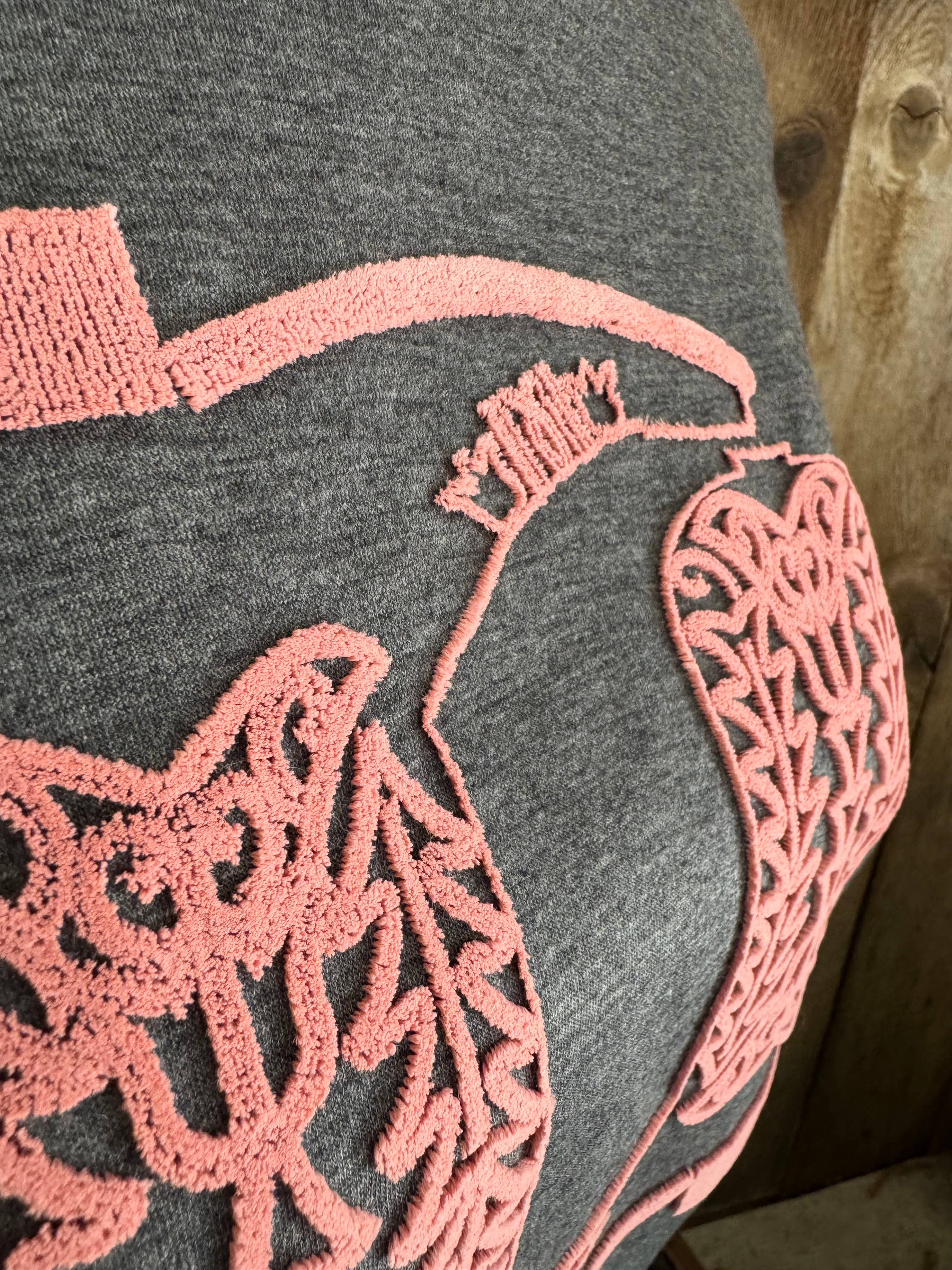 Cowboy Boot 3D Stitch Tee