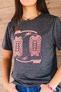 Cowboy Boot 3D Stitch Tee