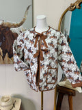 Ride & Rope Quilted Jacket with Ties