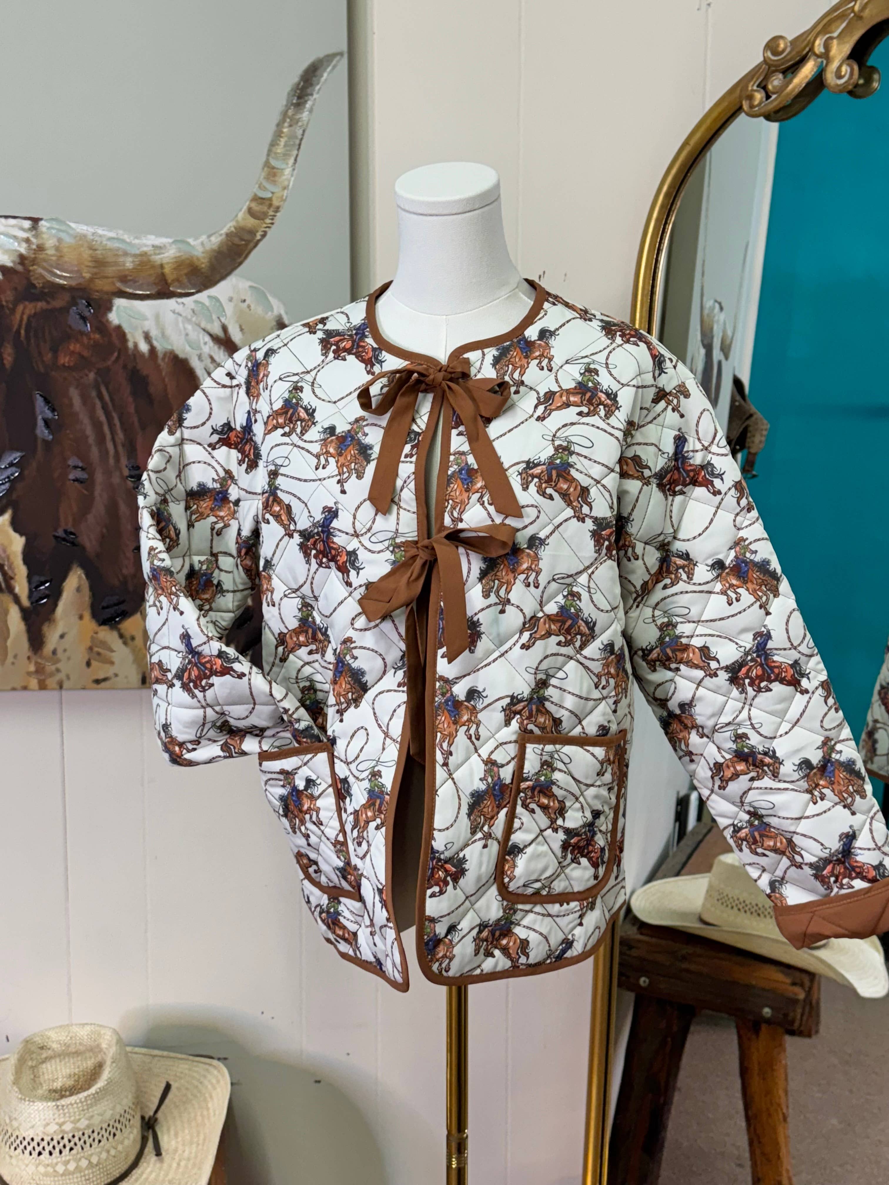 Ride & Rope Quilted Jacket with Ties