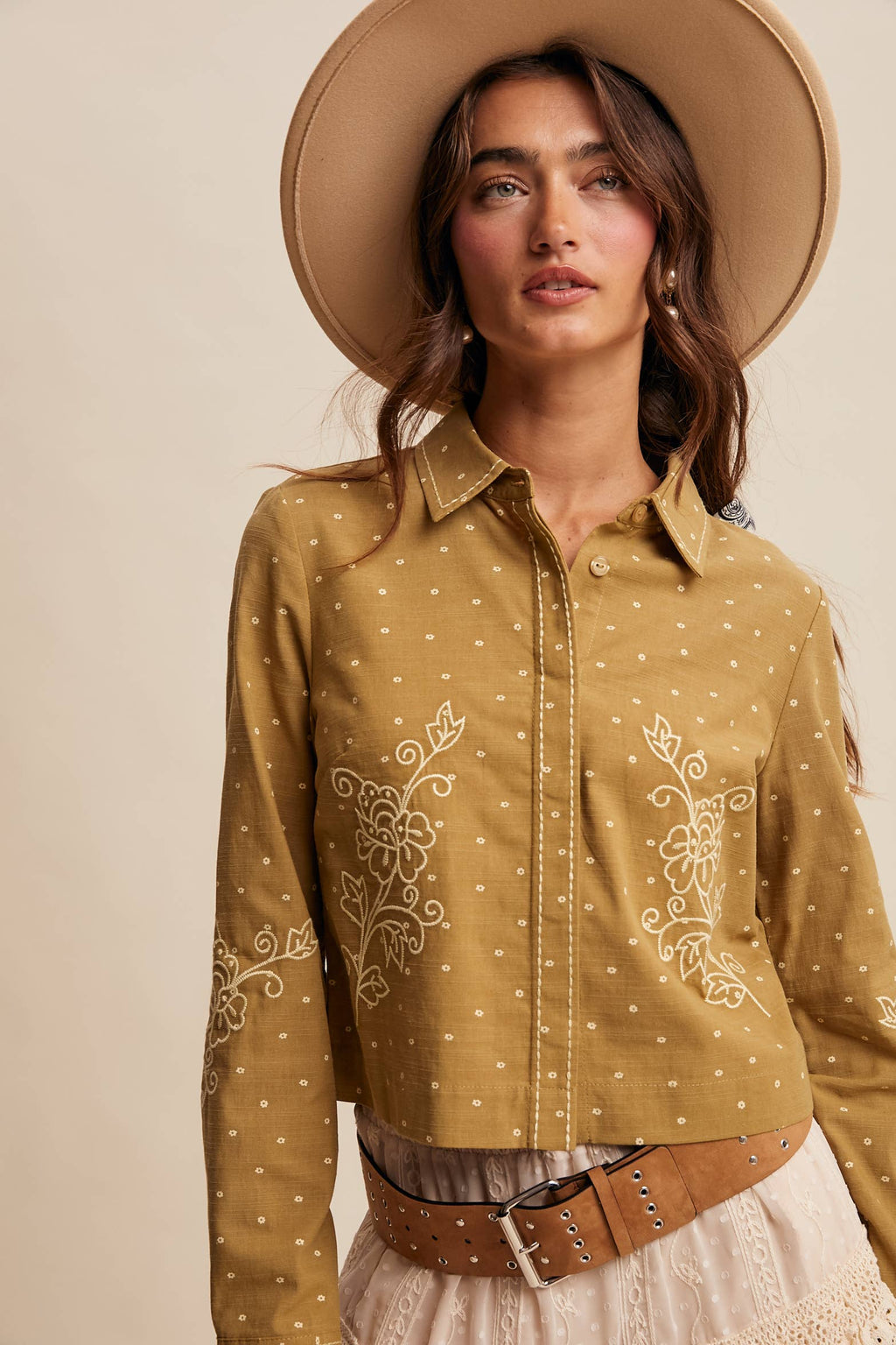 Embroidered Western Cotton Shirt