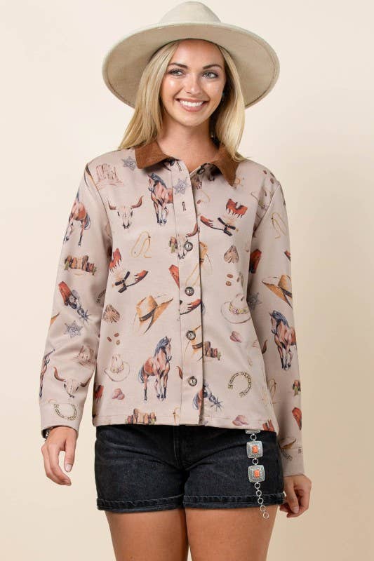 Western Collared Barn Jacket