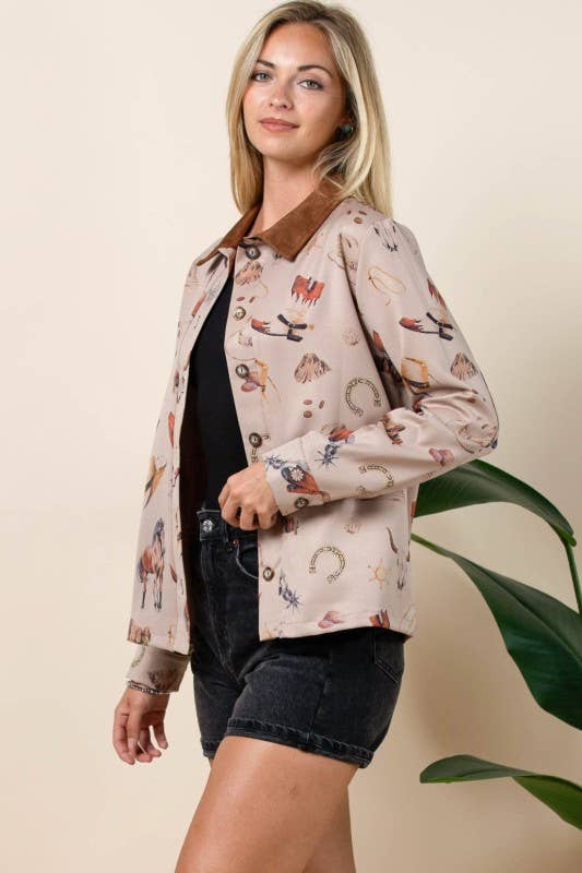 Western Collared Barn Jacket