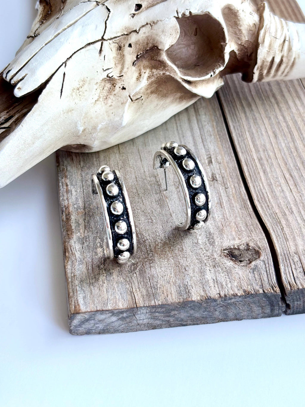 Western Open Hoop Earrings