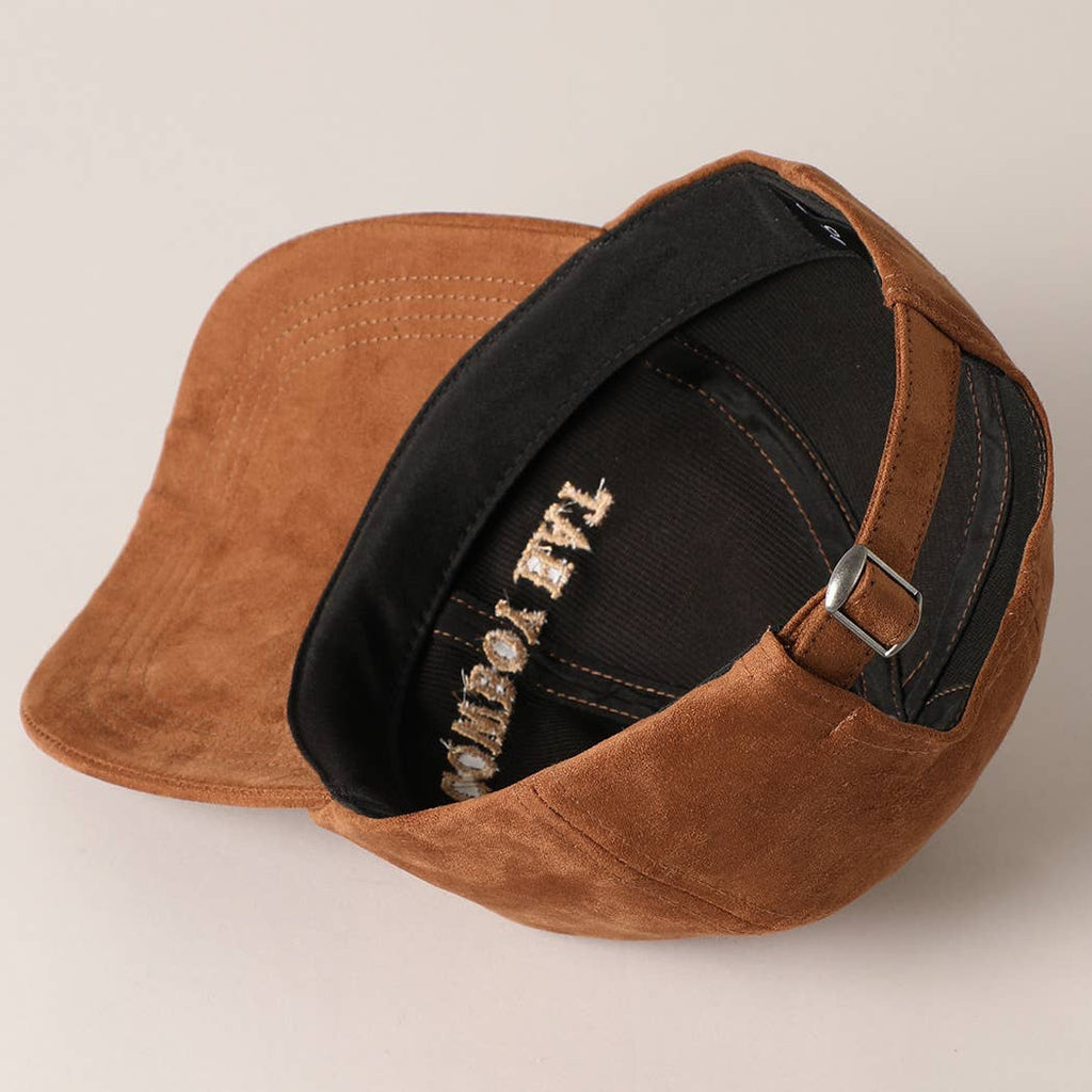 "Cowboy Hat" Suede Baseball Cap